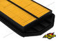Filtro del motor de coche de Honda, color auto del amarillo del OEM 17220-RZA-Y00 del filtro de aire